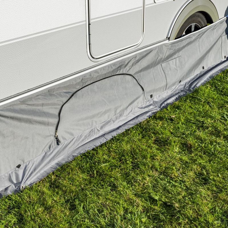 Jupe d'auvent avec compartiments de rangement - Pour caravane / camping-car - 50x800cm